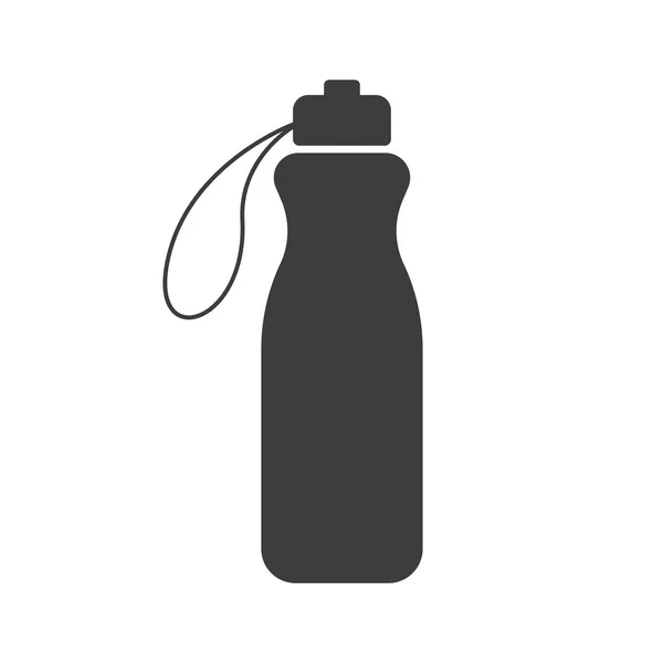 Botella Agua Icono Vector Plano — Archivo Imágenes Vectoriales