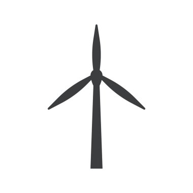  Modern Yel Değirmeni Düz Vektör Simgesi