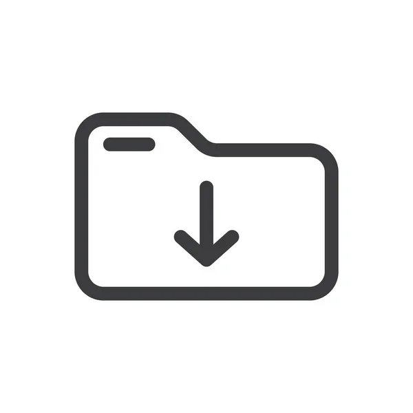 Fer Download Flat Vector Icon — 스톡 벡터