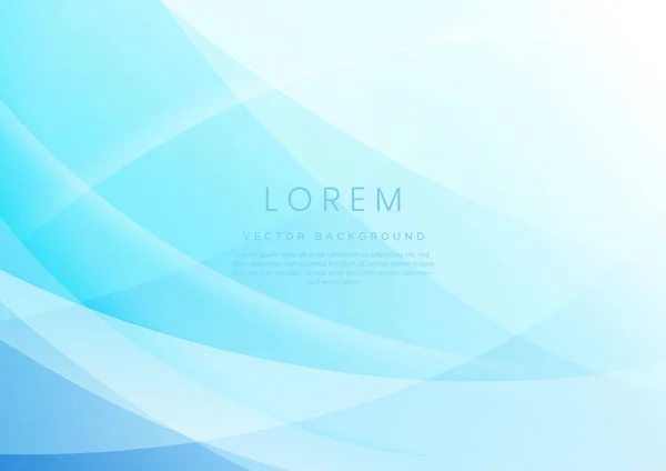 Résumé Courbe Gradient Bleu Fond Chevauchant Vous Pouvez Utiliser Pour — Image vectorielle