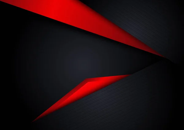 Template Corporate Banner Concept Rood Zwart Grijs Wit Contrast Achtergrond — Stockvector