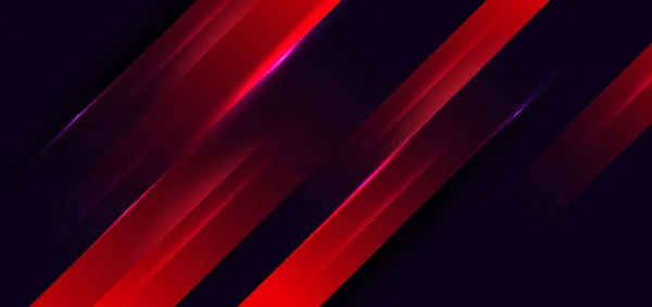 Abstrato Moderno Vermelho Elegante Diagonal Fundo Escuro Com Iluminação Você — Vetor de Stock