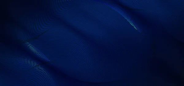 Abstract Luxury Glowing Lines Curved Overlapping Dark Blue Background Template — Stockvektor