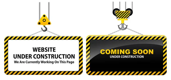 Építés Alatt Álló Webhely Elszigetelt Vagy 404 Hibaoldal Kapcsolat Vagy — Stock Vector