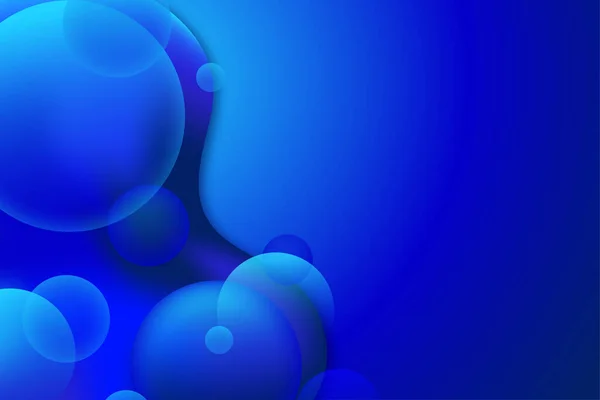 Blauer Abstrakter Flüssiger Futuristischer Hintergrund — Stockvektor