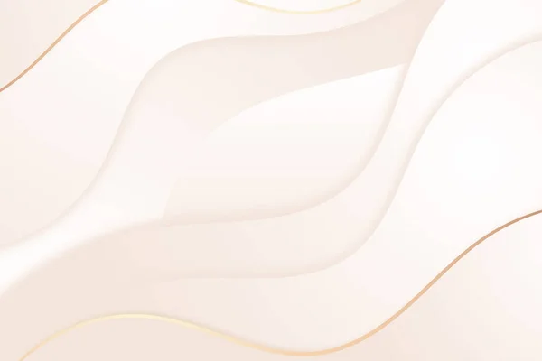 Luxus Glänzenden Hintergrund Mit Goldenen Abstrakten Wellenförmigen Design — Stockvektor