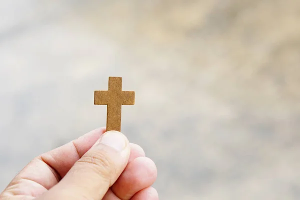 Cross Representing Jesus Human Hand — 스톡 사진