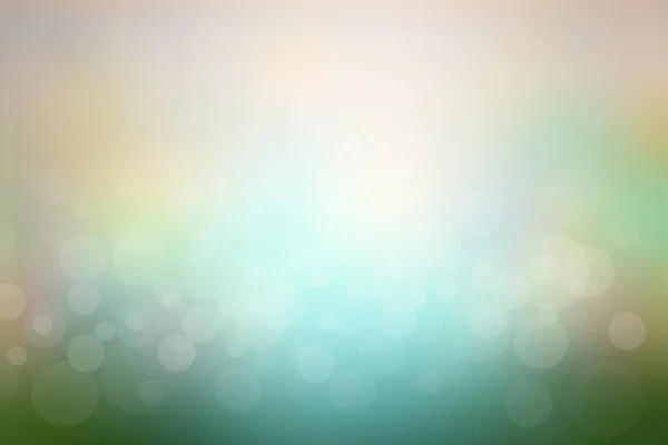 Blur Κύκλο Bokeh Πράσινο Φόντο Φύλλων Θολή Κίτρινα Φύλλα Ακτίνες — Φωτογραφία Αρχείου