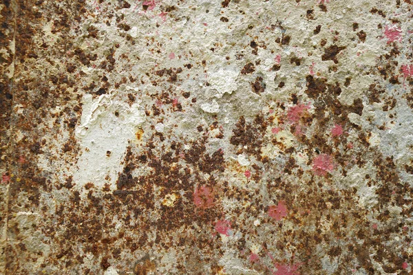 Old Iron Background Rust Paint Cement Stain — Stockfoto