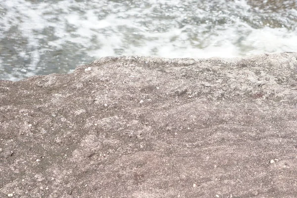 Fundo Pedra Vento Erosão Cria Belo Padrão Lado Rio — Fotografia de Stock