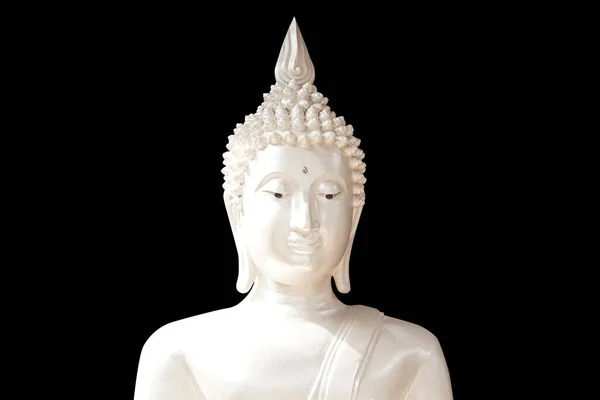 Buddha Statue Auf Schwarzem Hintergrund — Stockfoto