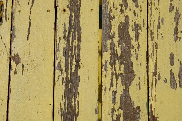 Fundo Madeira Velha Tem Pintura Peeling — Fotografia de Stock