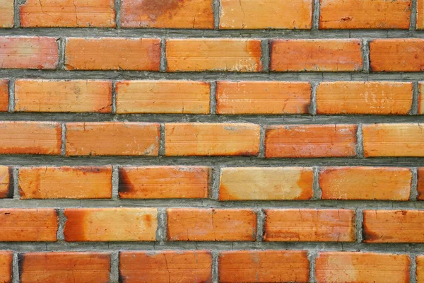Brede Oude Rode Baksteen Muur Textuur Achtergrond Huis Kantoor Ontwerp — Stockfoto