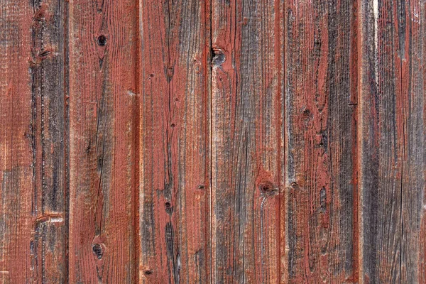 Textura Velhas Tábuas Verticais Vermelhas Batidas Fundo Descascamento Rosa Pintado — Fotografia de Stock