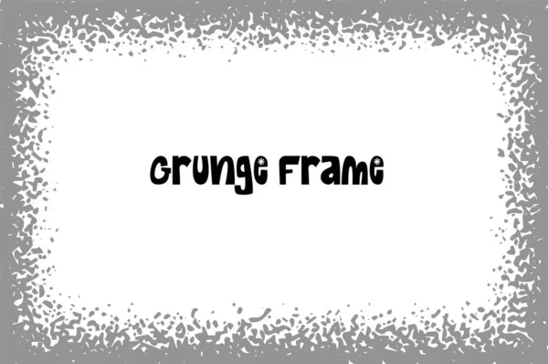 Elegante Grunge Frame Fundo Ilustração Vetorial — Vetor de Stock
