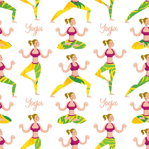 Yoga Meditazione Usalo Sport Ricreazione Pagina Web Poster Carta Creazione — Vettoriale Stock
