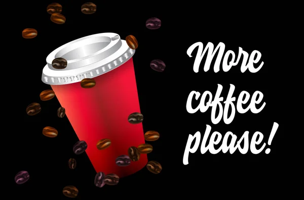 Kaffee Zitiert Design Verwenden Sie Für Die Erstellung Von Paketen — Stockvektor