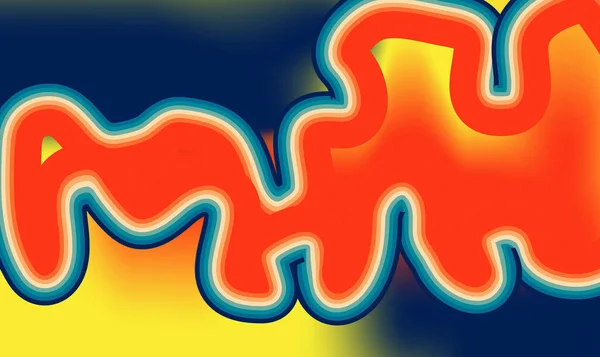 Abstraktes Plakatdesign Flüssige Bunte Formen Auf Hellem Hintergrund Vektorillustration — Stockvektor