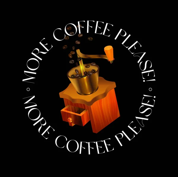 Kaffee Zitiert Design Verwenden Sie Für Die Erstellung Von Paketen Stockillustration