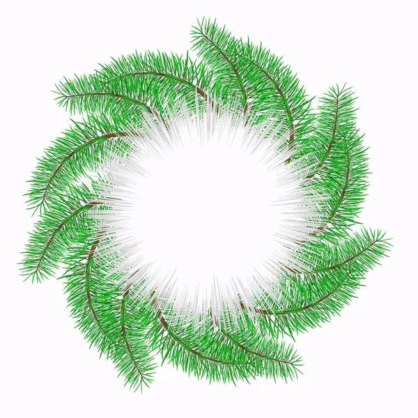 Holiday Wreath Use Christmas Pattern Design Vector Illustration — Image vectorielle