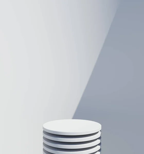 Coluna de discos pedestal de concreto para colocação de objeto — Fotografia de Stock