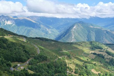 Col d 'Aspin, Vallee d' Aurre ve Vallee de Campan arasındaki dağ geçidi, Fransa, Hautes Pyrenees