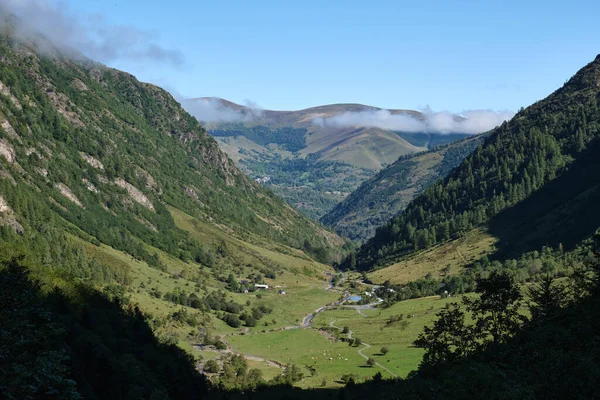 Vistas Valle Les Granges Astau Por Mañana Francia —  Fotos de Stock