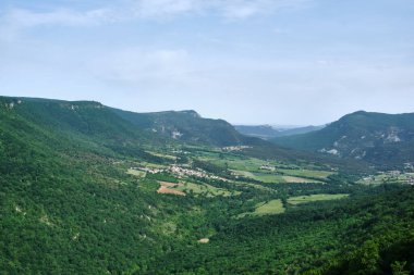 Balcon de Pilatos viewpoint in the Sierra de Urbasa, Urbasa-Anda Natural Park, Navarre, Spain.