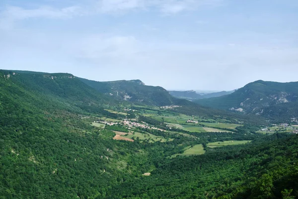 Balcon de Pilatos viewpoint in the Sierra de Urbasa, Urbasa-Anda Natural Park, Navarre, Spain.
