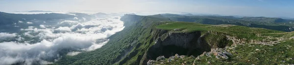 Sierra Andia Mount Beriain Early Morning Sea Clouds Covering Valley —  Fotos de Stock