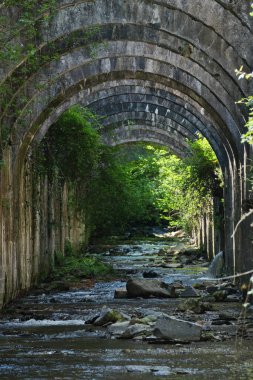 ruins of the old arms factory of Orbaizeta, Navarre, Spain