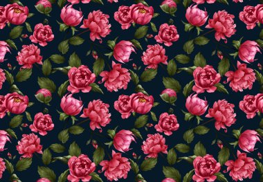 El çizimi çiçek deseni. Çiçek arka planı. Soyut zarafet deseni.