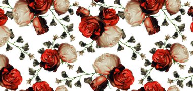 El çizimi çiçek deseni. Çiçek arka planı. Soyut zarafet deseni.