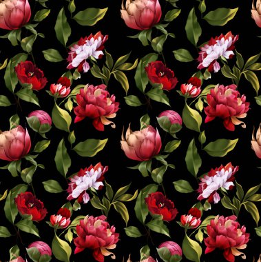 El çizimi çiçek deseni. Çiçek arka planı. Soyut zarafet deseni.