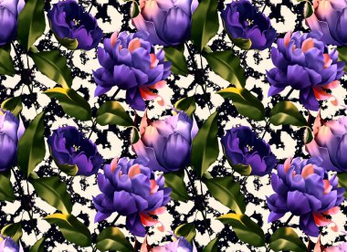 Kusursuz çiçek deseni. Çiçek arka planı. Soyut zarafet deseni.