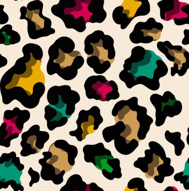 Leopar ve zebra desenli tasarım, illüstrasyon arka planı, kahverengi leopar ve zebra deseni. Tekstil baskı deseni.