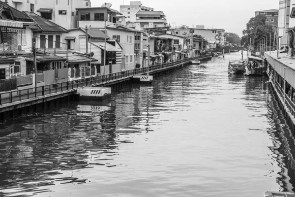 Klongs Chaophraya River Bangkok Thailand Asia — Stockfoto