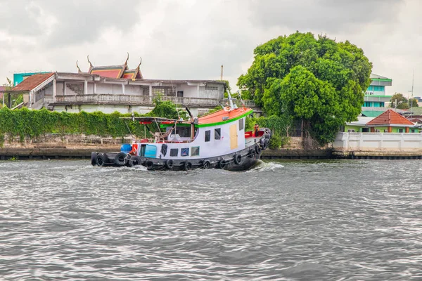 Tugboat Chao Phraya River Bangkok Thailand Asia — Stock Photo, Image