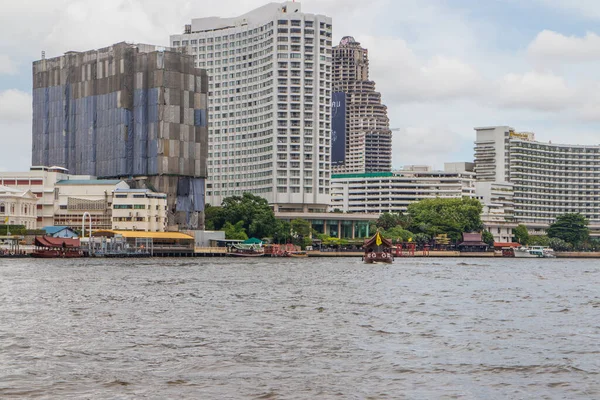 Chaophraya Nehri ve Bangkok Tayland 'ın Güneydoğu Asya manzarası
