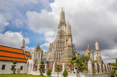 Tayland 'ın güneydoğu Asya bölgesindeki Tayland Tapınağı Wat Arun.