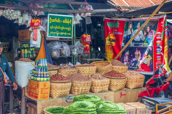 Spice Street Market Mandalay Myanmar Formerly Burma — Stock Photo, Image