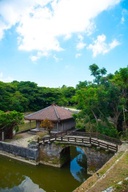 Genkyu-en Garden, Shurijo Şatosu Naha City, Okinawa, Japonya. 2 Eylül 2018 'de çekildi.
