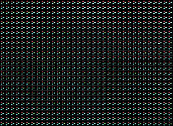 pattern of Led screen projector. 3 dots.