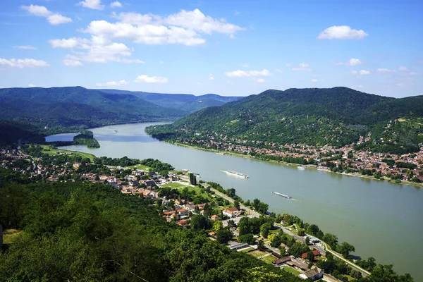 Visegrad Een Kleine Stad Het Noorden Van Hongarije Aan Donau — Stockfoto