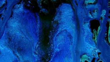 Soyut mürekkep boyası mavi ve gök mavisi arkaplan. Akrilik boya karışımı, mermer soyut akışkan sanat deseni..