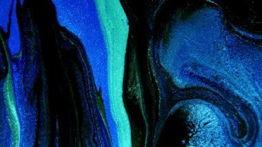 Soyut mürekkep boyası mavi ve gök mavisi arkaplan. Akrilik boya karışımı, mermer soyut akışkan sanat deseni..