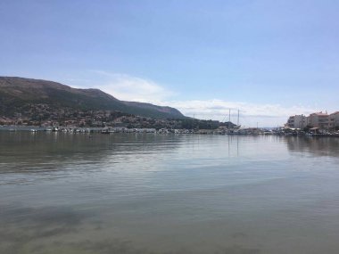 Hırvatistan 'ın Stobrec kentinde deniz