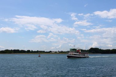 İtalya 'da Caorle' de bir tekne.