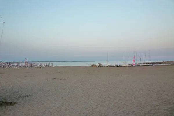 Empty Beach Caorle Italy — Stock Photo, Image
