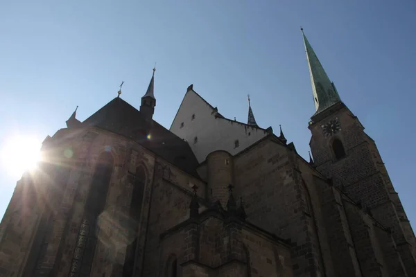 Bartholomew Cathedral Pilsen Tsjechië — Stockfoto